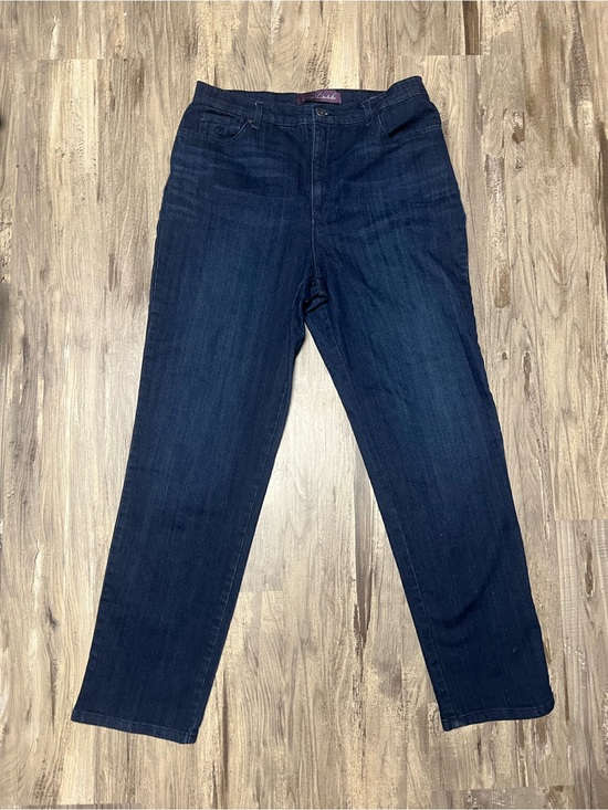 Gloria Vanderbilt Denim - Gloria Vanderbilt Dark Blue Amanda Style Straight Leg Jeans